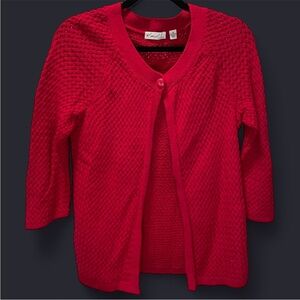 Kim Rogers Vibrant Red Women's Cardigan